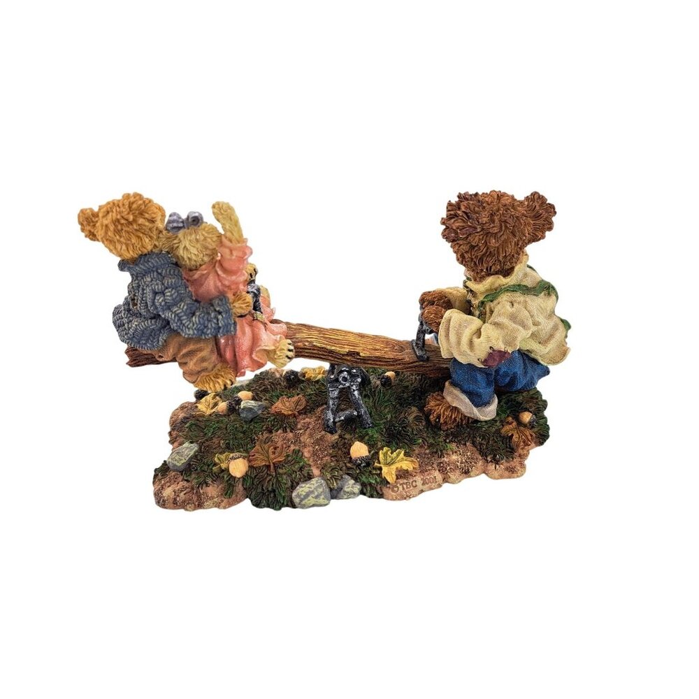 Vintage Boyds Bears Bearstone 2001 Grandpa Bearikins Molly Jeff Figurine 228350 - Picture 2 of 10